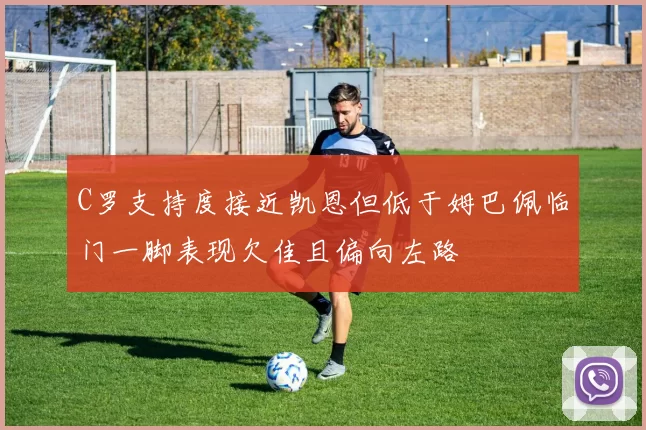 C罗支持度接近凯恩但低于姆巴佩临门一脚表现欠佳且偏向左路