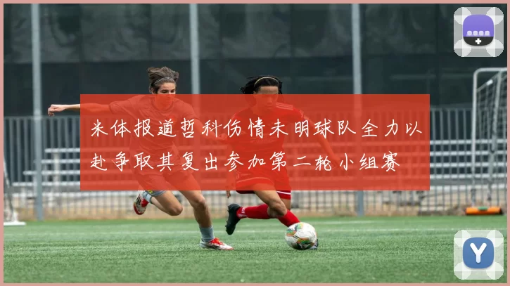 米体报道哲科伤情未明球队全力以赴争取其复出参加第二轮小组赛